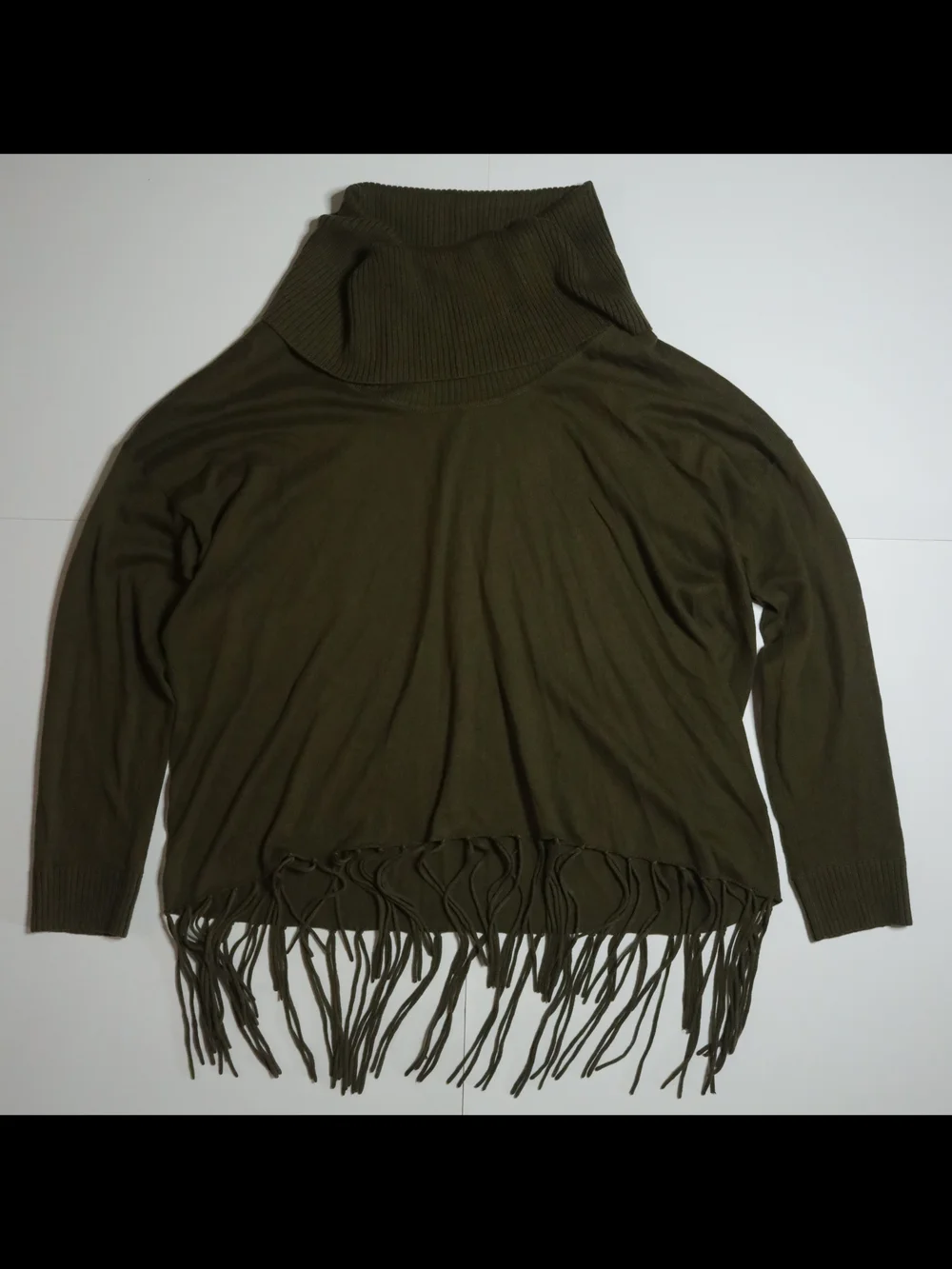 Michael Kors Sweater Women's XL Turtle Neck Olive Green